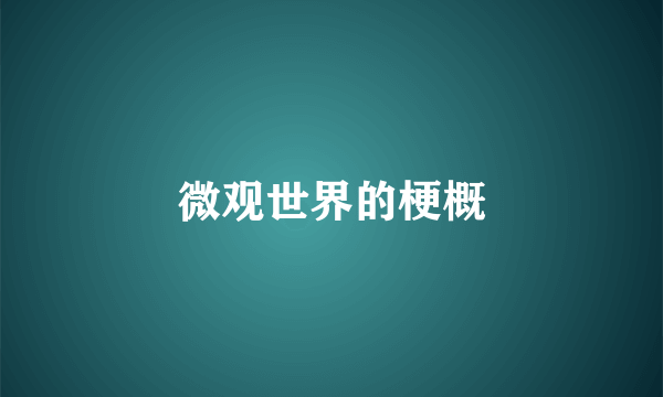 微观世界的梗概