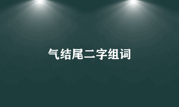 气结尾二字组词