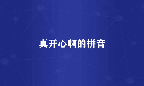 真开心啊的拼音