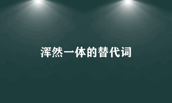 浑然一体的替代词