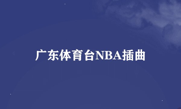 广东体育台NBA插曲