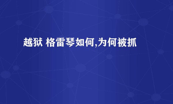 越狱 格雷琴如何,为何被抓