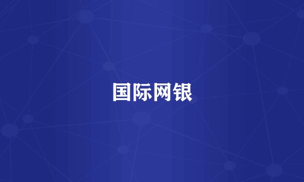 国际网银