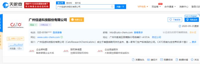 CATO标准品价格比较优惠，不知道在哪里买呢？产品纯度怎么样？