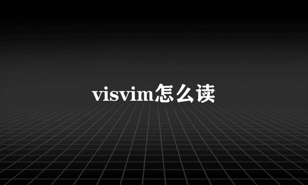 visvim怎么读