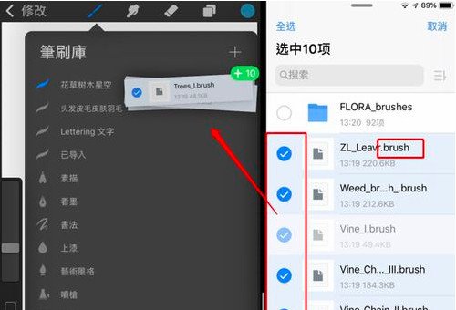 求大神告诉我笔刷怎么导入procreate的方法