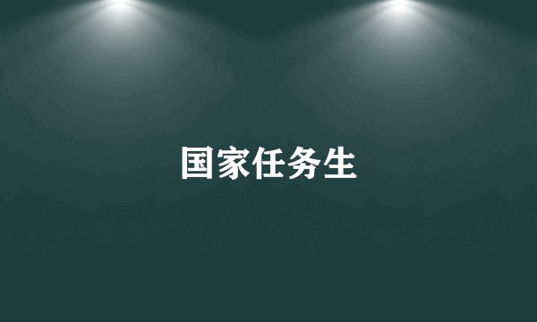 国家任务生