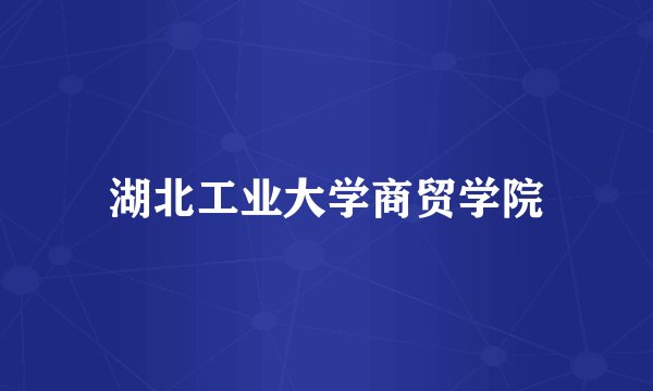 湖北工业大学商贸学院