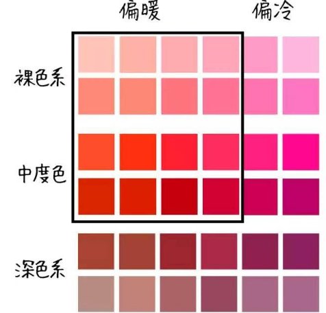 口红的色系都有什么区别啊？不懂。。。