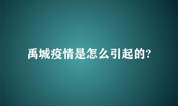 禹城疫情是怎么引起的?