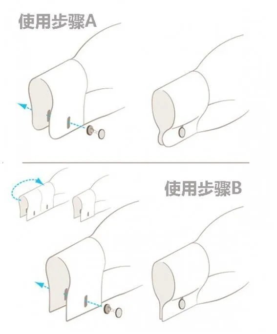 袖扣怎么使用图解