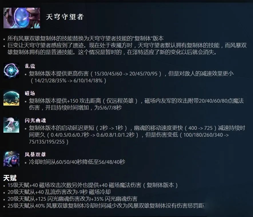 Dota2 7.33天穹守望者改动一览