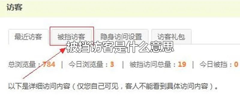 被挡访客是什么意思