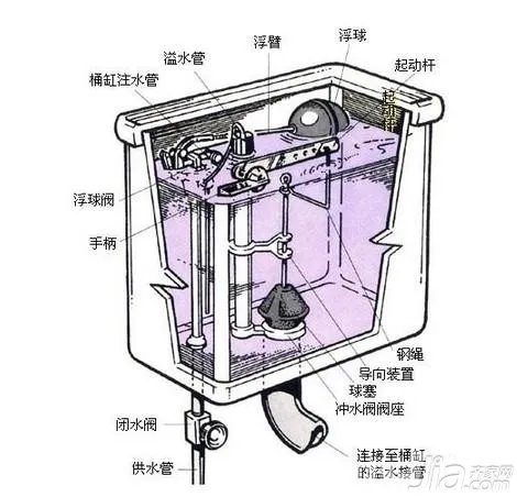 坐便器结构图解 坐便器选购技巧