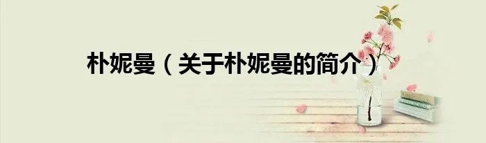 朴妮曼（关于朴妮曼的简介）