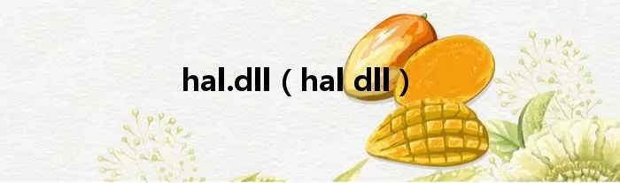 hal.dll（hal dll）