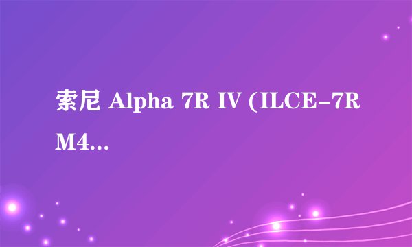 索尼 Alpha 7R IV (ILCE-7RM4) 镜头推荐，本人标准数毛党?