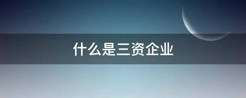 什么是三资企业