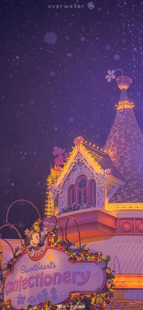 抖音迪士尼城堡烟花壁纸背景图大全