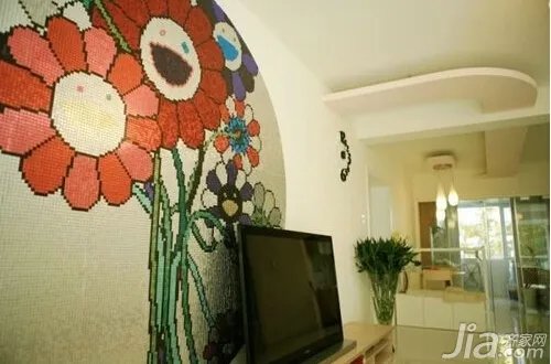 马赛克背景墙效果图欣赏