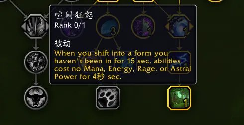 魔兽世界10.0鸟德天赋加点