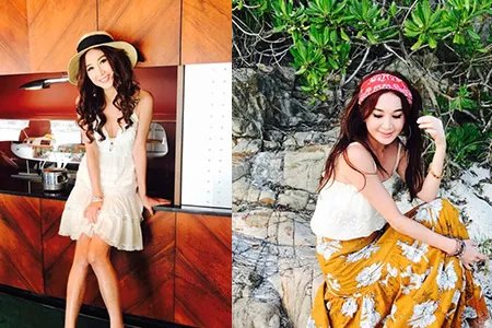 温碧霞开花店大秀美照 近照曝光穿红裙很喜庆