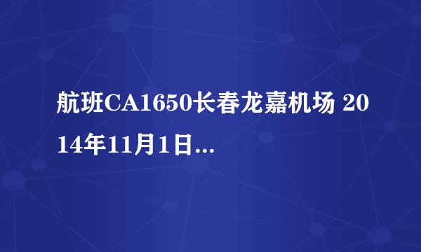 航班CA1650长春龙嘉机场 2014年11月1日下午3点多 7号登机口 借我充电器的小哥