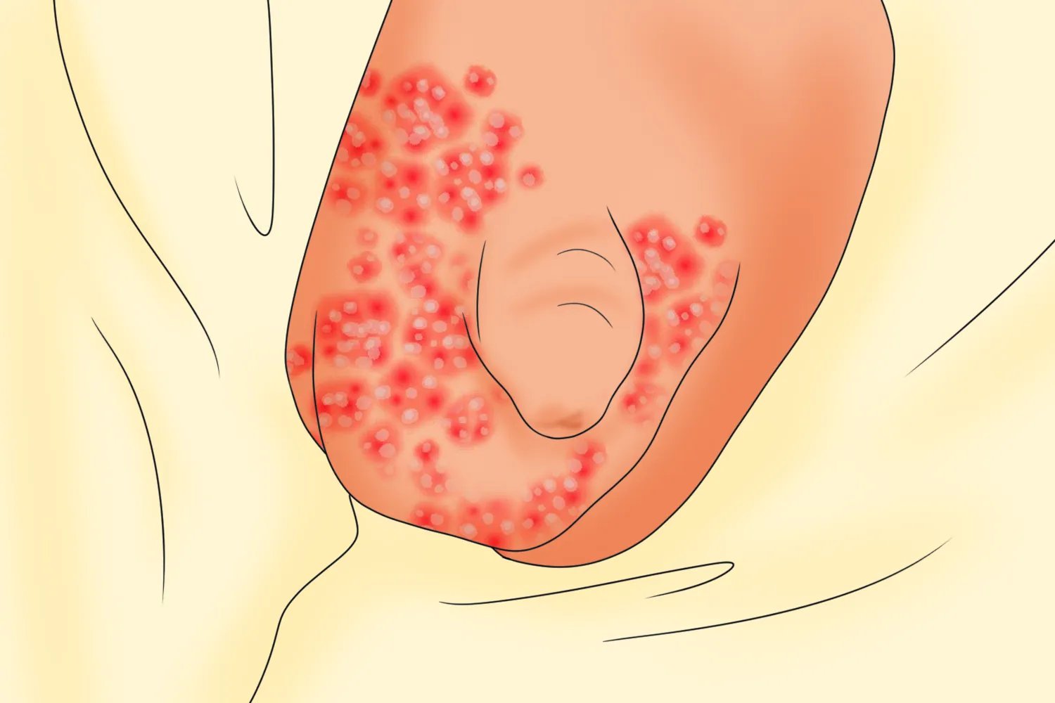 湿疹阴囊症状图片