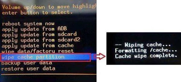 wipe cache partition什么意思