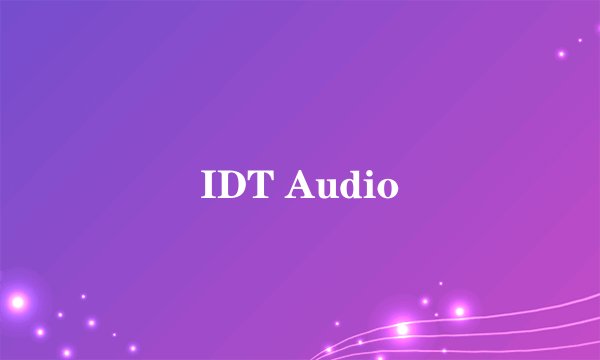 IDT Audio