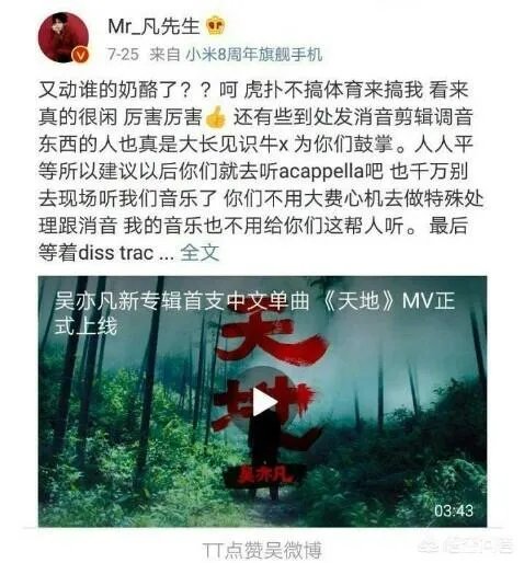 如何看待你的男孩TT力挺吴亦凡的行为？