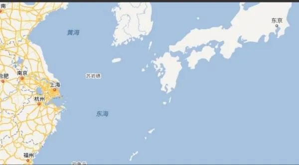 中国东海地图