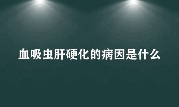 血吸虫肝硬化的病因是什么