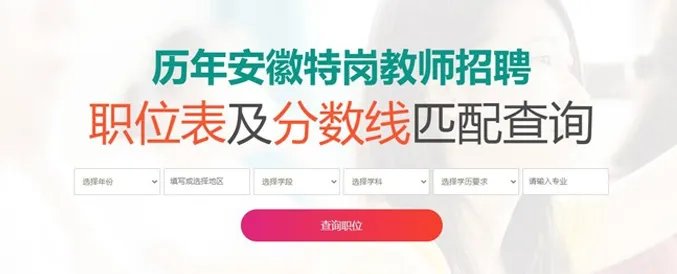 2023安徽特岗教师考试成绩官方查询入口