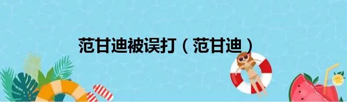 范甘迪被误打（范甘迪）