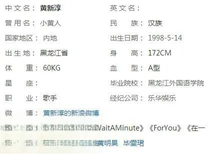 黄新淳生日几月几日年龄多大 黄新淳是几岁出道的