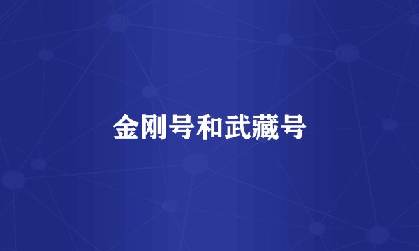 金刚号和武藏号