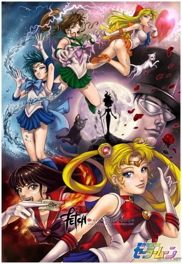 小姐姐们画风突变!《美少女战士》精彩同人作品赏析