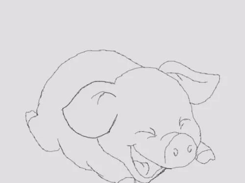 可爱的小猪是怎么画的