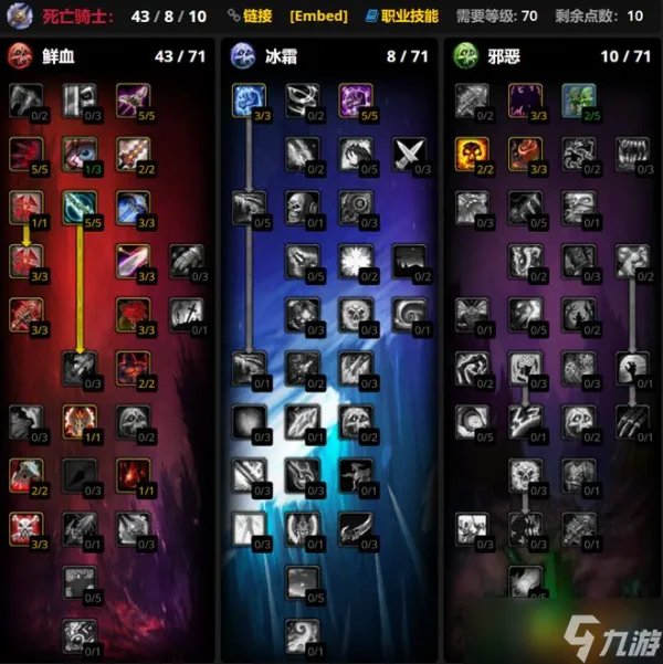 《魔兽世界》wlk前夕血dk天赋怎么点 wlk前夕血dk练级天赋怎么选