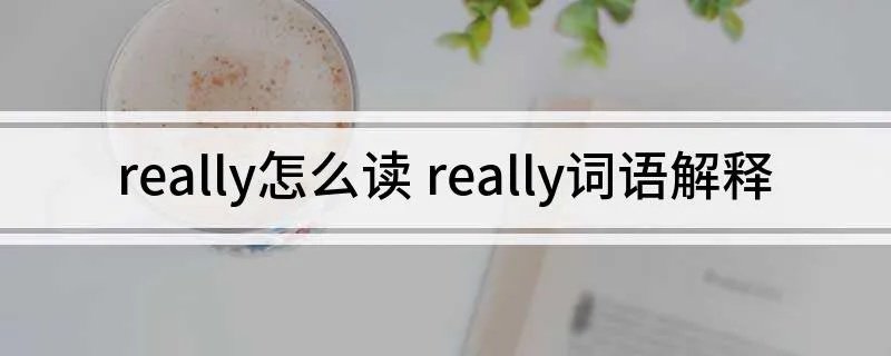 really怎么读 really词语解释
