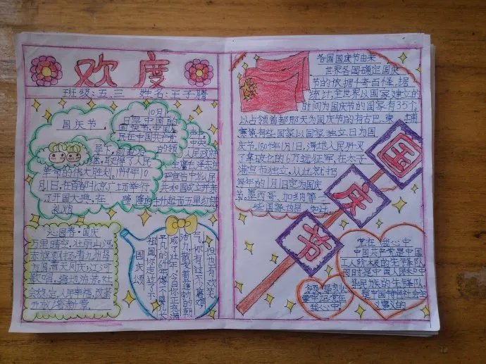 五年级喜迎国庆节手抄报图片大全