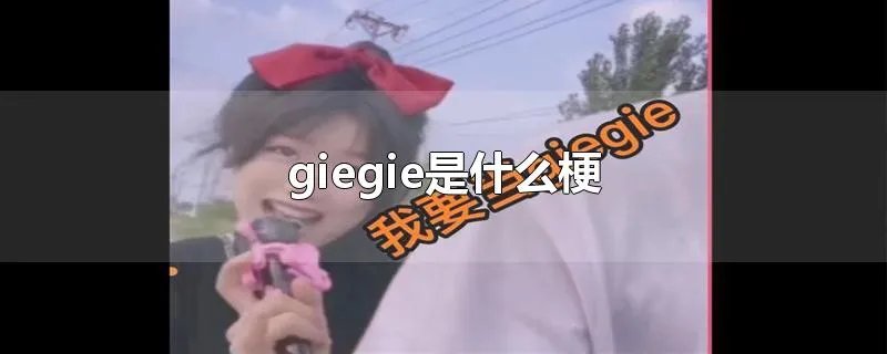 giegie是什么梗
