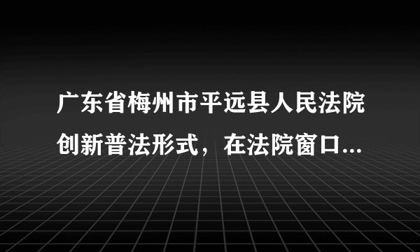 广东省梅州市平远县人民法院创新普法形式，在法院窗口岗位以及电子显示屏、电子触摸屏等对外服务平台上均增设法治宣传功能，运用公众服务窗口常态化开展法治宣传工作，依托官方网站、微信公众号等大众媒体开展普法活动。这样做有利于（　　）①推进覆盖城乡居民的公共法律服务体系建设②使法治国家成为法治社会建设的重要基础和基本前提③更好地形成全社会学法、信法、用法的氛围④实现人人友善、平等、自由和有尊严的和谐社会A.①②B. ①④C. ②③D. ③④