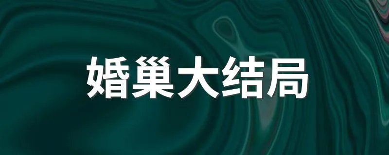 婚巢大结局 电视剧婚巢的大结局究竟是什么