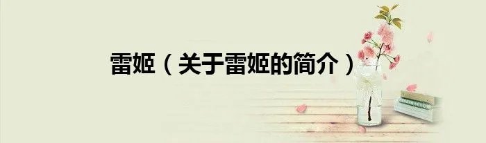雷姬（关于雷姬的简介）
