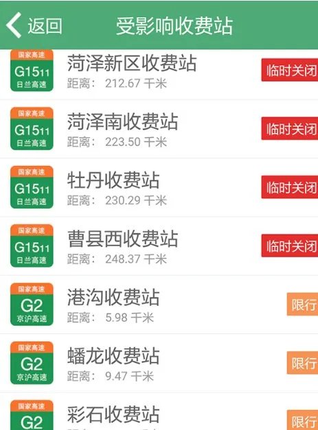 今天高速路况实时查询系统？