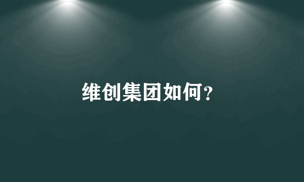 维创集团如何？