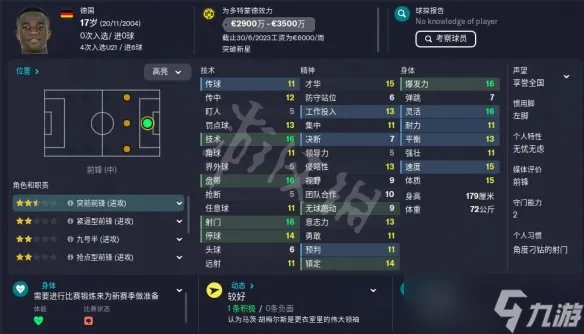 《足球经理2023》前锋妖人汇总 fm23前锋妖人一览