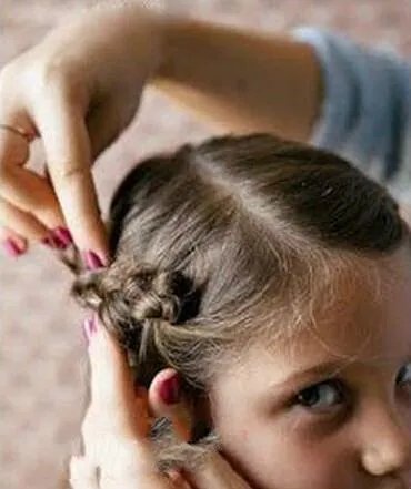 儿童头发怎么扎好看图片和步骤